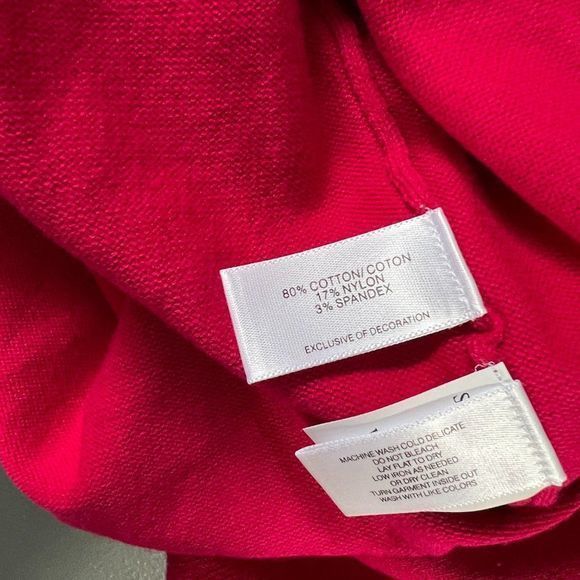 NWT‎ CUTTER & BUCK Fuschia Pink V Neck Sweater (2XB) - Picture 7 of 8